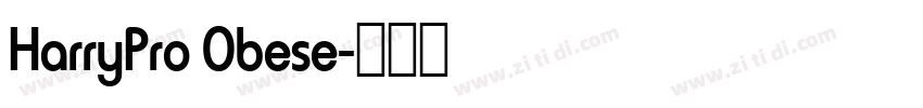 HarryPro Obese字体转换